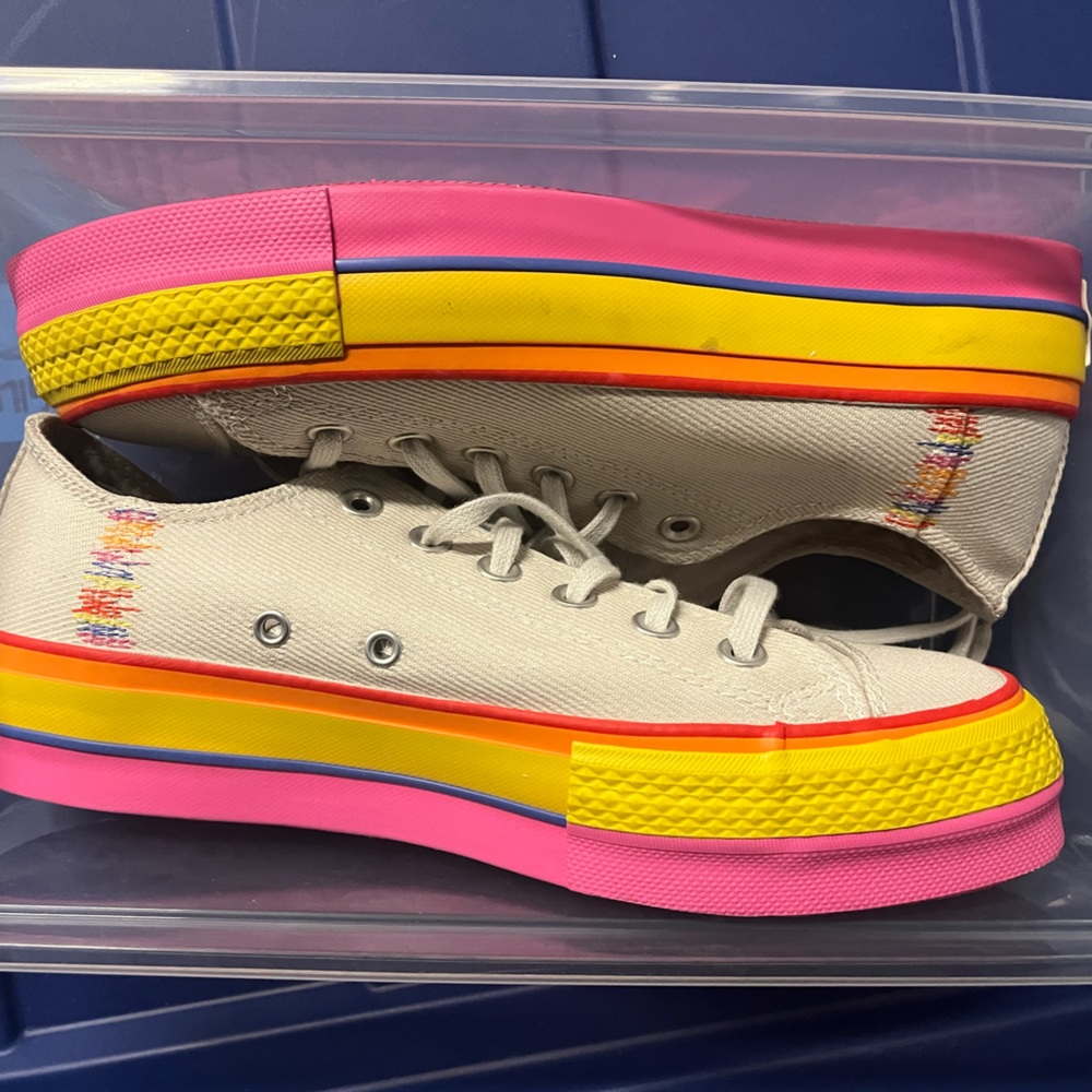 Platform low top converse